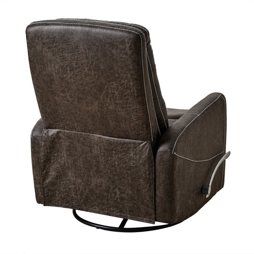 Elderly Manual Swivel Recliner Chair Rocking Recliner for Living Room - Picture 8 of 12