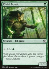 MTG Magic the Gathering Elvish Mystic (7/80) DD Elves vs. Inventors LP
