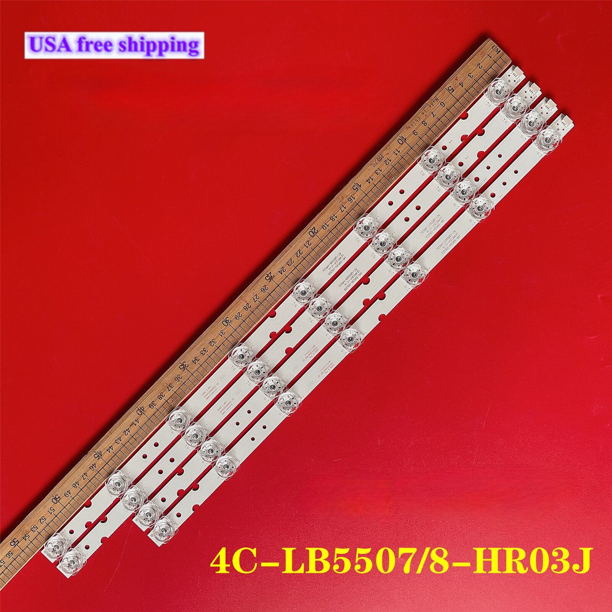 Kit 4 Strisce LED Per TV TCL, Thomson, Toshiba &ndash; Modelli 55S425, 55F6, 55L2 E Compatibili