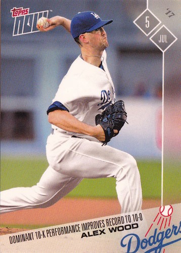 2017 Topps Now 329 Alex Wood