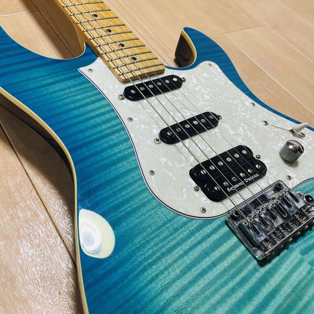 Electric Guitar FGN Fujigen JOS-FM-M J-Standard Blue Burst Electric Guitar FGN Fujigen JOS-FM-M J-Standard Blue Burst