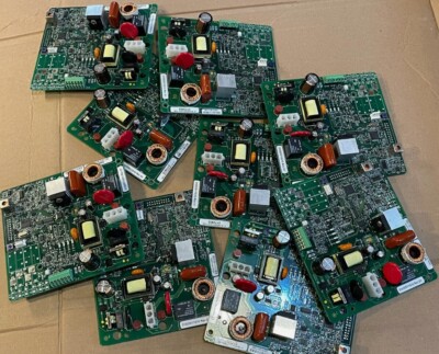 10 piece lot scrap communication pc circuit boards, mov, relays, etc. 5+ Ibs.