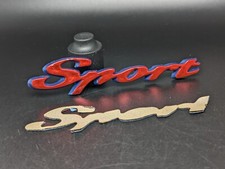 COMPATIBILE FIAT SPORT LOGO SIGLA EMBLEMA FREGIO STEMMA SCRITTA TARGHETTA BADGE
