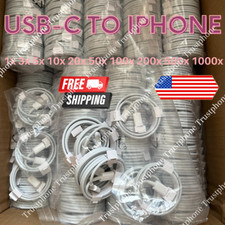 1-1000X Lot PD USB Type C Fast Charger Cable For Apple iPhone 14 13 12 11 XR XS