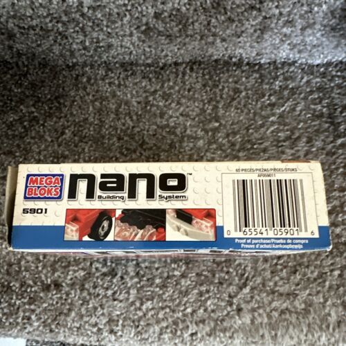 Mega Bloks Nano Building System #5901 Car 65 Piece 2004 Set NEW SEALED - Picture 3 of 6