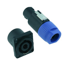 2 Pairs Loudspeaker Speakon 4 Pole Plug Socket Connector Female Male