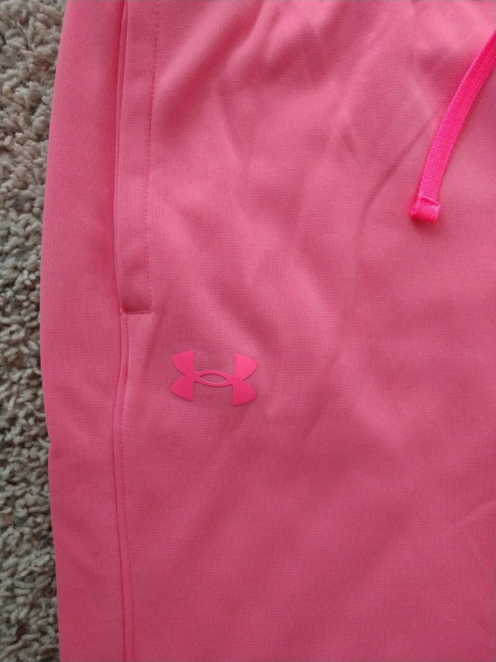 New! Girl's Pink Under Armour Pants YXL - Image 2 of 3