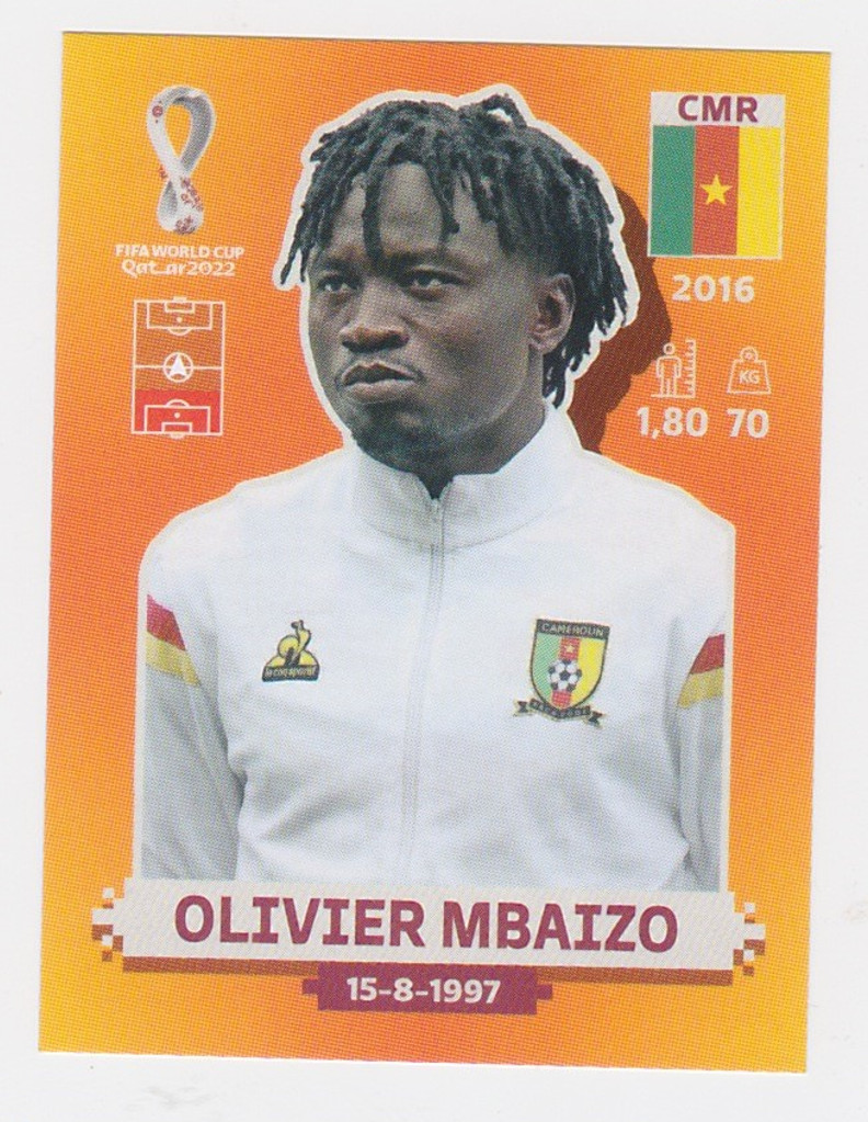 PANINI WORLD CUP 2022 CAMEROON Latin America orange version from#1-#19 pick any