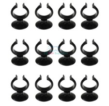 AQUANEAT 12pcs Suction Cup for Aquarium Heater Tubing Hose Light 1 .25" Dia