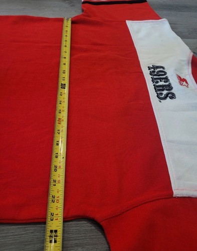 Rare! Authentic 49ERS Big Logo Starter Long Sleeve Sweater size Large - Picture 7 of 8