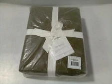 The Citizenry Stonewashed Organic Cotton Percale Sheet Set, Queen, Olive