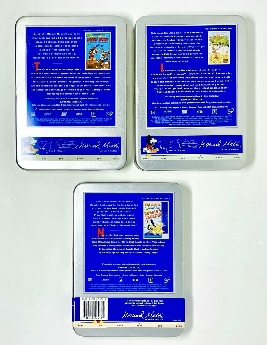 WALT DISNEY TREASURES DVD Lot - Mickey Mouse, Donald Duck WALT DISNEY TREASURES DVD Lot - Mickey Mouse, Donald Duck