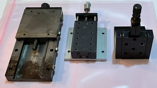 Lot of 3 Linear Translation Micrometer Positioning Stages Newport 460A & Daedal