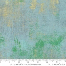 Moda Quilt Fabric Grunge Metallic Blue by BasicGrey by half-yard #30150 60M