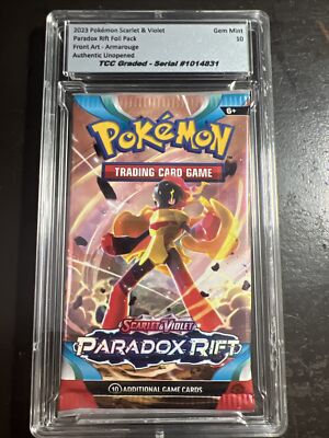 2023 Pokemon Paradox Rift Foil Pack Armarouge Art TCC Graded Gem Mint 10