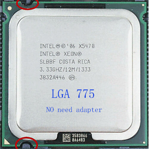 Procesador CPU Intel Xeon X5450 X5460 X5470 cuatro núcleos LGA 775/zócalo T - Imagen 2 de 11