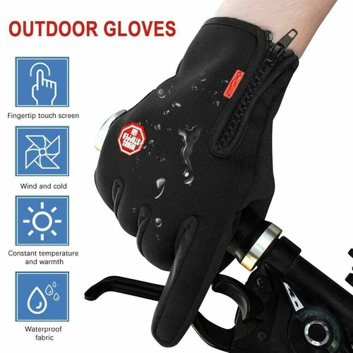 Winter Handschuhe Fahrrad Wasserdicht Touchscreen Fahrradhandschuhe Damen Herren