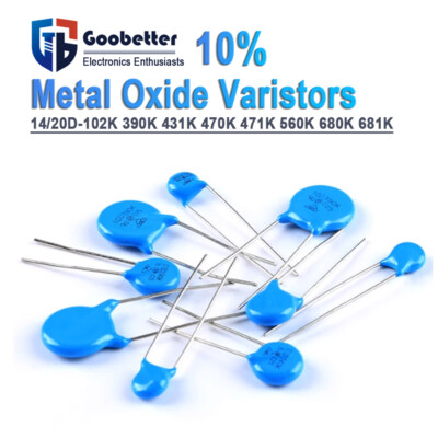 10X VAR10-60 Varistor: Metalloxid THT 60VAC 85VDC 100V ±10% 2,5kA 14J SR PASSIVE 10X VAR10-60 Varistor: Metalloxid THT 60VAC 85VDC 100V ±10% 2,5kA 14J SR PASSIVE
