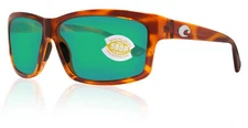 Costa Del Mar Cut Tortoise Frame Green Mirror 580 Plastic Polarized Lens