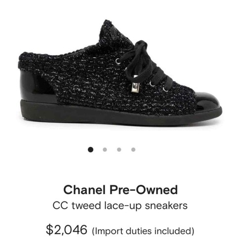 sequin chanel sneakers