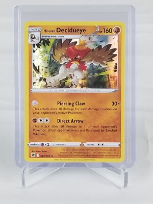 Hisuian Decidueye Hp 160 Foil #82 Pokemon Card 2022