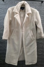 New Fabletics Teddy Long Coat Ivory Size Xsmall