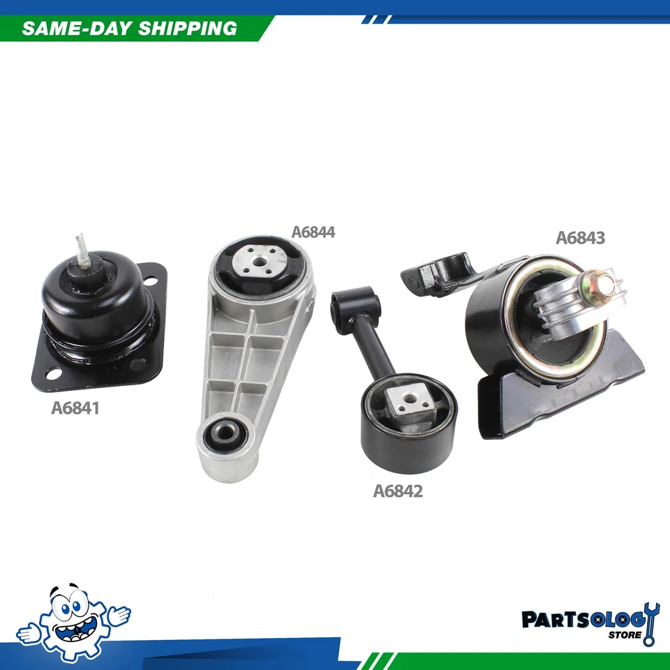 DNJ MMK1061 Nuevo Motor Montaje Trans. Kit 4 piezas para 04-08 Suzuki 2.0L DOHC Foto 2 de 4