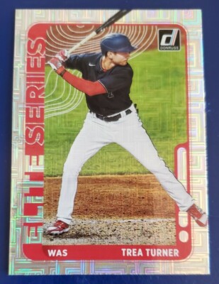 2021 Donruss Elite Series Trea Turner Washington Nationals Vector Parallel ES8