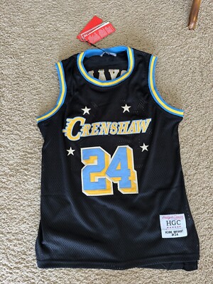 NEW Headgear Classics Kobe Bryant #24 Sz S Crenshaw Black Alt Sewn