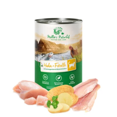 Müller’s Naturhof - Huhn & Forelle - 12 x 400 g
