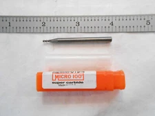 NEW MICRO 100 USA 1.5MM CUT DIA. X 4MM LOC X 50MM OAL 4FL CC CARBIDE SQ ENDMILL