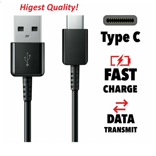 Samsung Galaxy Fast S10 S9 S8 Plus Type C USB-C Data Charger Charging Cable lead