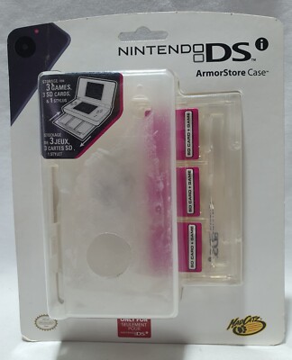 MAD CATZ ARMORSTORE CASE Clear with sorage for 3 games/3SD Cards/stylus DSi New