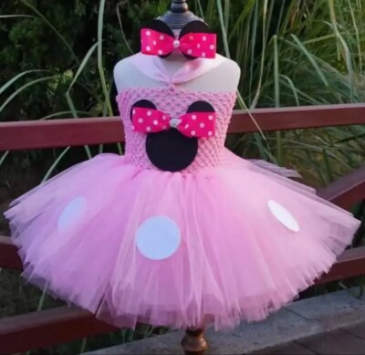 minnie mouse birthday outfit dress Baby Girl 1st Birthday Dress Personalised Minnie Mouse Red Tutu Romper –  Little Secrets main image 0