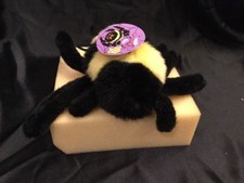 Vintage Russ Berrie Spooky Spider Posable Plush Halloween