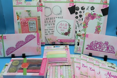 Crafters Companion- Garden Of Love -Die Cutting - Card Making- Stamps- Wax SEAL