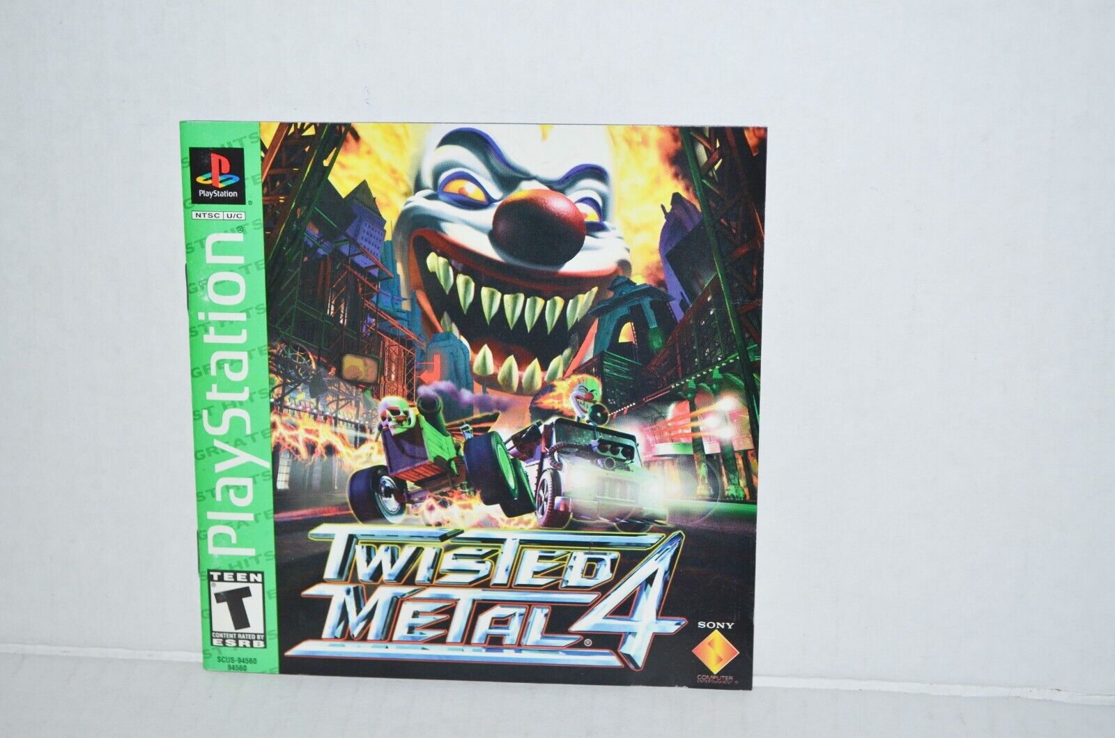 Twisted Metal 4 Greatest Hits Sony Playstation 1 PS1 MINT condition  COMPLETE! 711719456025