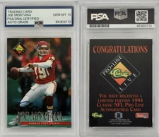 PSA 10 Auto Joe Montana Signed✍️1994 Pro Line Live Certified Auto x/920 New Slab
