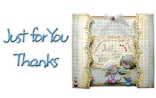 MARIANNE CREATABLES DIES - "JUST FOR YOU/THANKS " - LR0224 FOR CARD / PROJECT