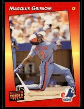 1992 Triple Play #47 Marquis Grissom Baseball Card 1002S