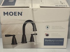Moen Banbury 84947BRB Widespread Bathroom Faucet Mediterranean Bronze w/ Valve