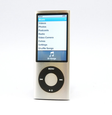 Apple iPod Nano 5th Gen A1320 MP3 Player Silver 8GB Tested 15 MIN BATTERY LIFE