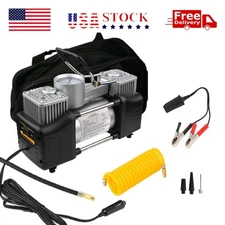 Heavy Duty Portable Air Compressor Car Tire Inflator Electric Pump Auto 12V