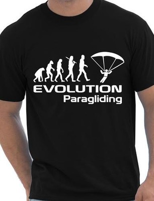 Evolution Of Paragliding Paragliders Geschenk Herren T-Shirt Größe S-XXL