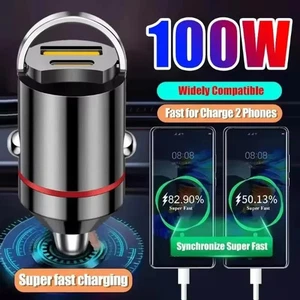 100W Deux ports USB Chargeur de voiture chargeur rapide chargeur de voiture