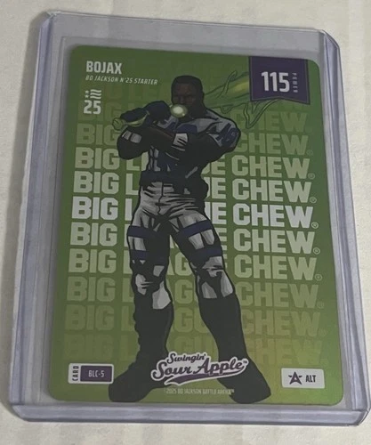 Bojax Bo Jackson Battle Arena NSCC Big League Chew SOUR APPLE Foil BLC-5 ALT