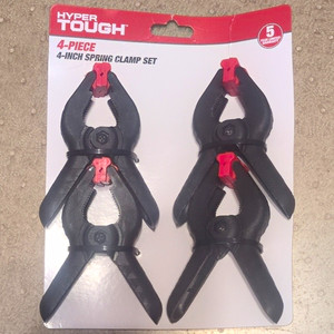 Hyper Tough 4-Piece 4-Inch Spring Clamp Tool Set, MPN TG160607