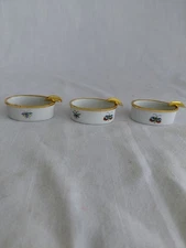 Vintage Limoges Castel/Bernardaud Cigarette Holder/ashtray × 3 French Porcelain
