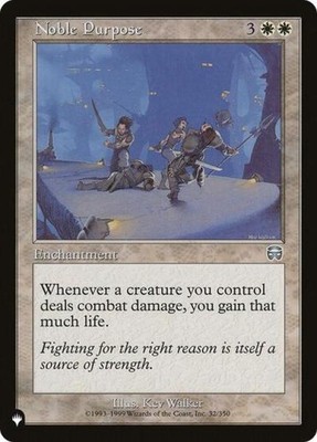 Noble Purpose - NM U : The List