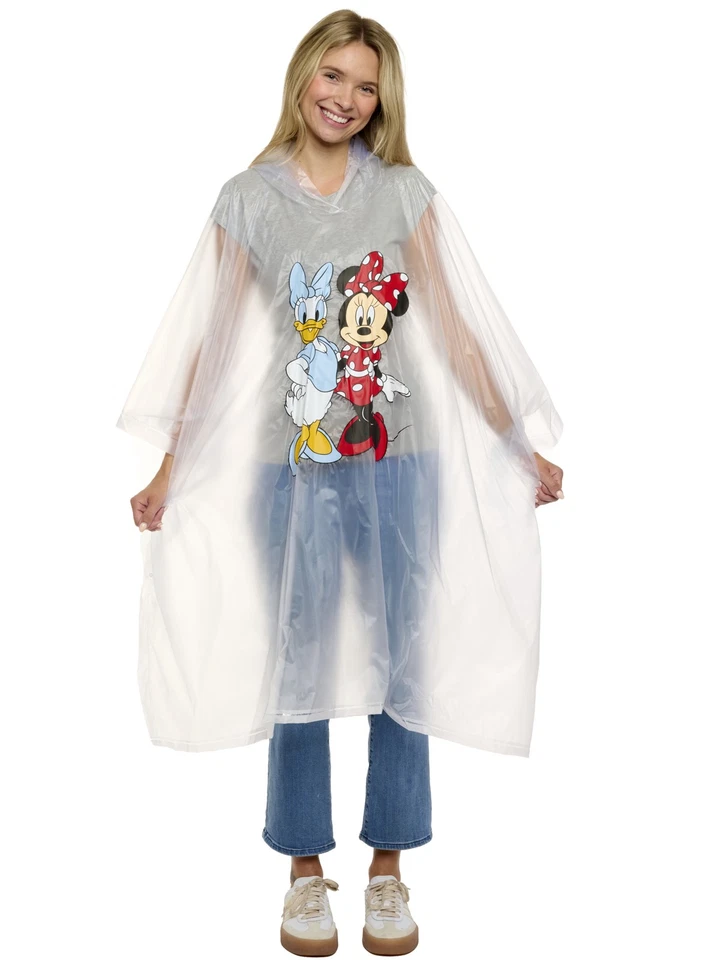 Poncho de lluvia resistente al agua para mujer adulto Disney Minnie Mouse y Daisy Duck Foto 4 de 4